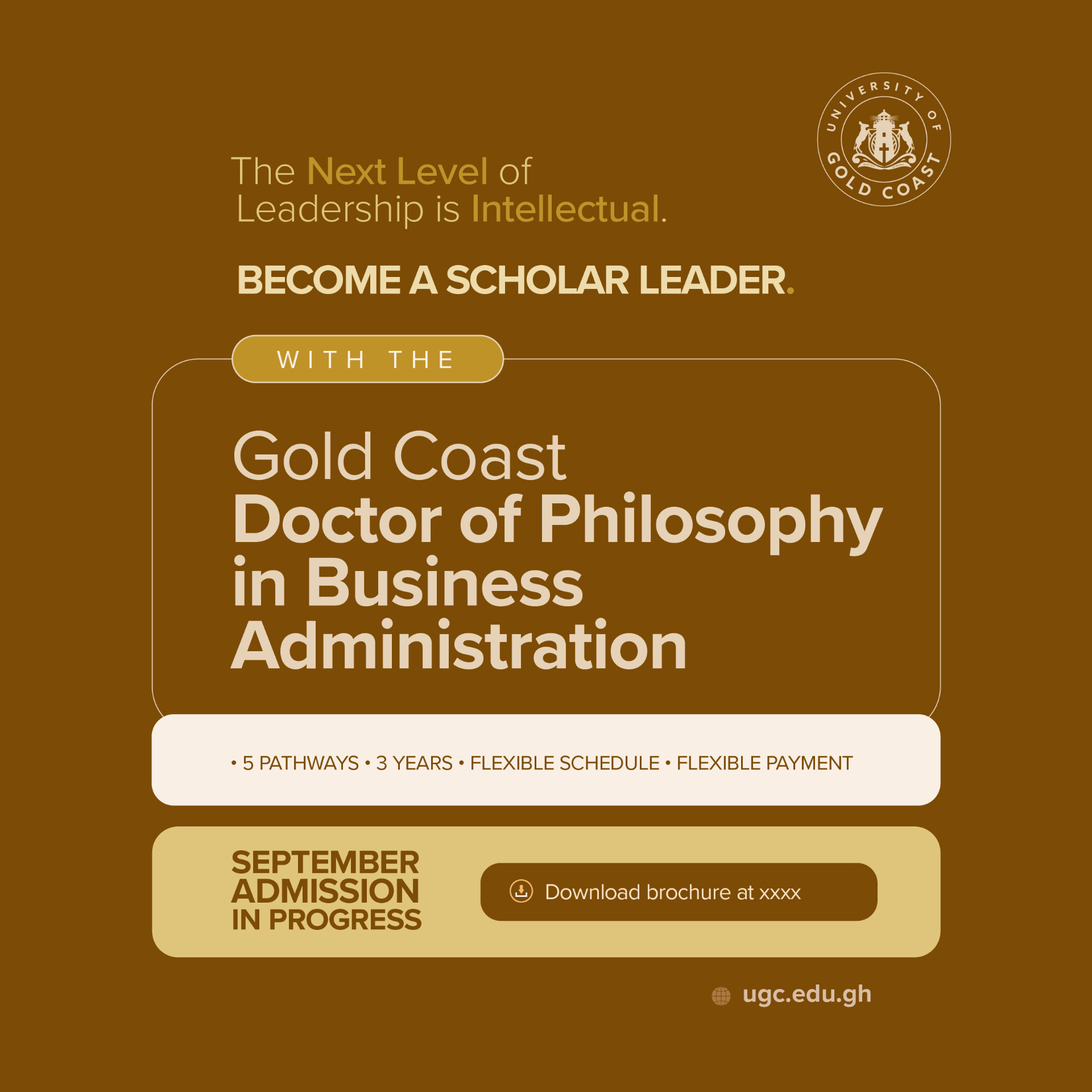 The next level of leadership is intellectual.