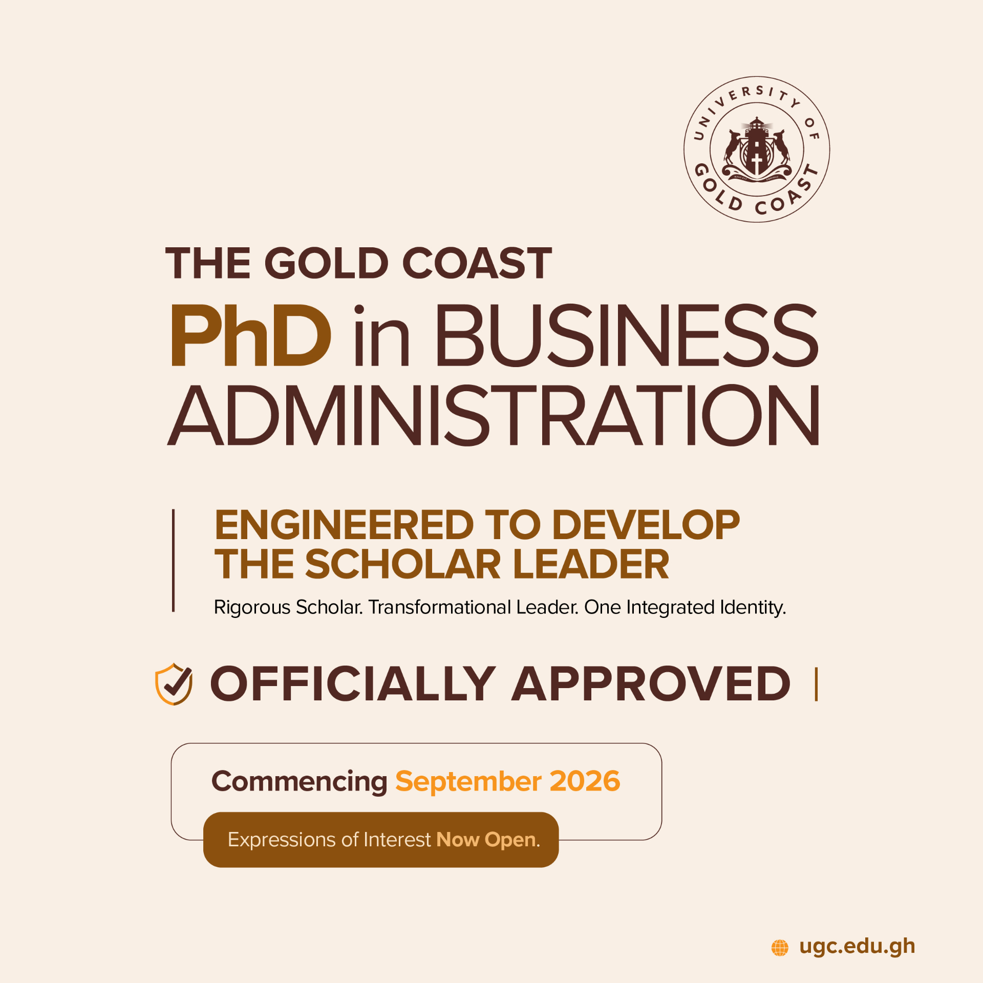 The Gold Coast doctorate, distilled.